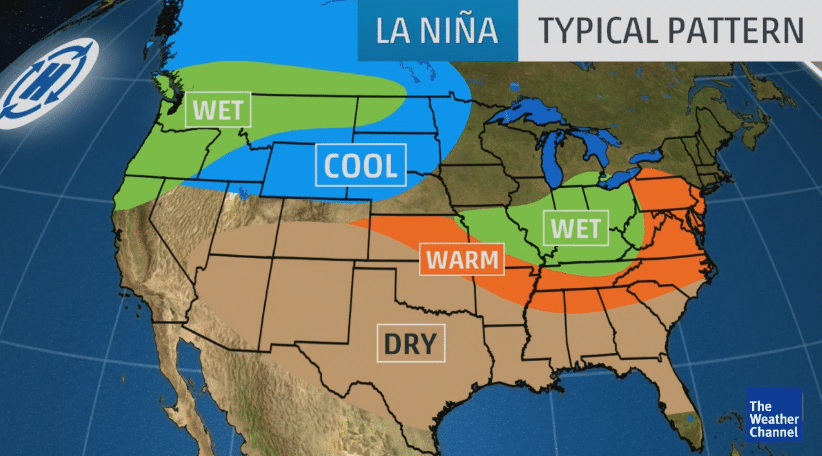 Updated La Nina